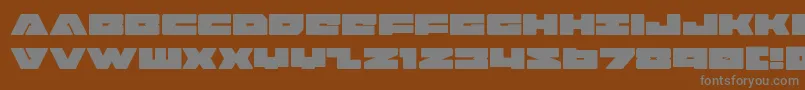 badaxe-Schriftart – Graue Schriften auf braunem Hintergrund