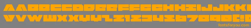 badaxe Font – Orange Fonts on Gray Background