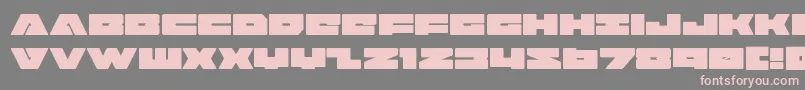Шрифт badaxe – розовые шрифты на сером фоне