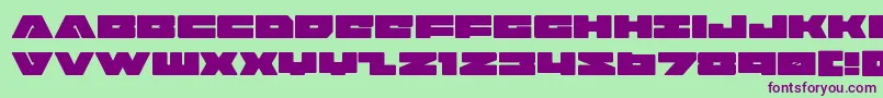 badaxe Font – Purple Fonts on Green Background