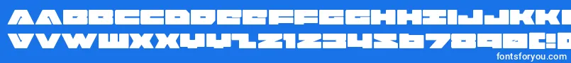 badaxe Font – White Fonts on Blue Background
