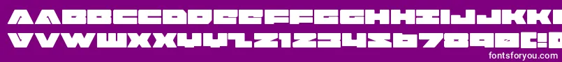 badaxe Font – White Fonts on Purple Background