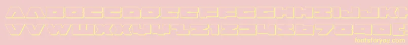More about badaxe3d Font badaxe3d Font – Yellow Fonts on Pink Background