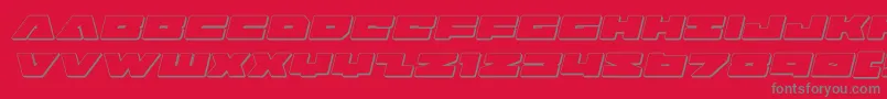 fuente badaxe3dital – Fuentes Grises Sobre Fondo Rojo