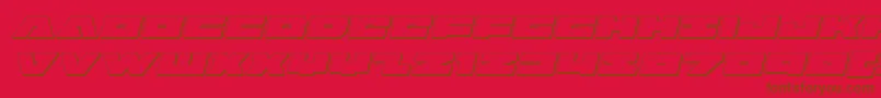 badaxe3dital Font – Brown Fonts on Red Background