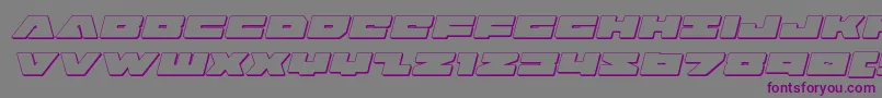 badaxe3dital-Schriftart – Violette Schriften auf grauem Hintergrund