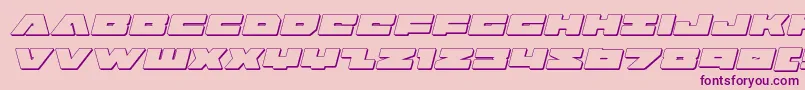 badaxe3dital Font – Purple Fonts on Pink Background
