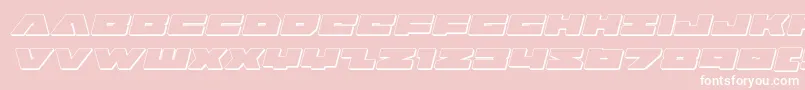 badaxe3dital Font – White Fonts on Pink Background
