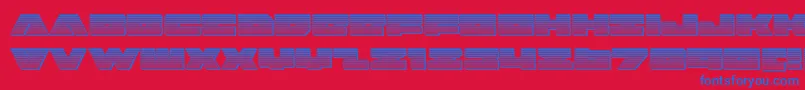 badaxechrome Font – Blue Fonts on Red Background