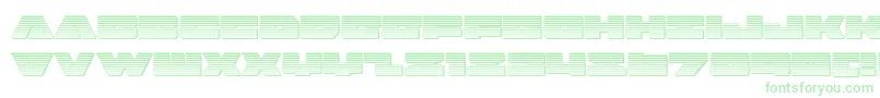 Czcionka badaxechrome – zielone czcionki na białym tle