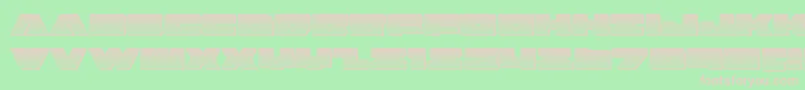 Шрифт badaxechrome – розовые шрифты на зелёном фоне