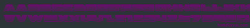 Шрифт badaxechrome – фиолетовые шрифты на чёрном фоне