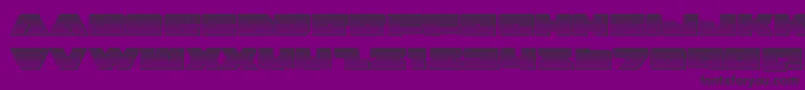 badaxechrome Font – Black Fonts on Purple Background