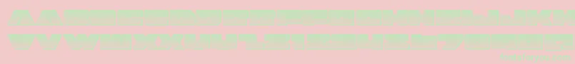 badaxechrome Font – Green Fonts on Pink Background