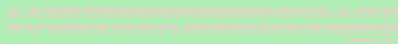 badaxechrome Font – Pink Fonts on Green Background