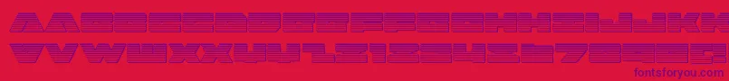 Police badaxechrome – polices violettes sur fond rouge