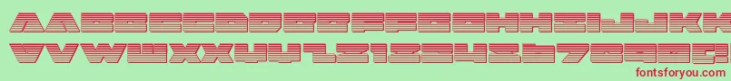 Шрифт badaxechrome – красные шрифты на зелёном фоне