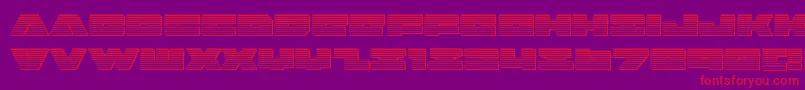 badaxechrome Font – Red Fonts on Purple Background