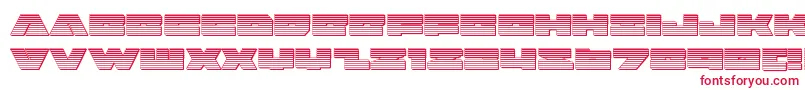 badaxechrome-fontti – punaiset fontit valkoisella taustalla