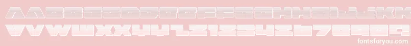 badaxechrome-Schriftart – Weiße Schriften auf rosa Hintergrund