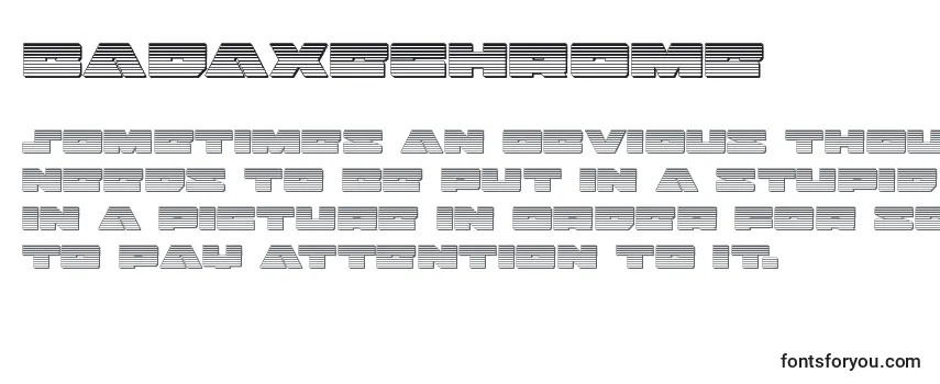 Badaxechrome (120465) Font
