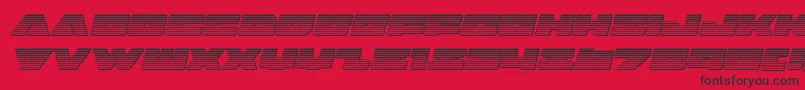 badaxechromeital Font – Black Fonts on Red Background