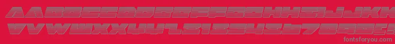 badaxechromeital Font – Gray Fonts on Red Background