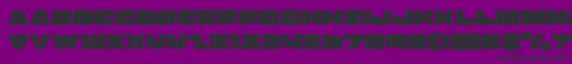 badaxecond Font – Black Fonts on Purple Background