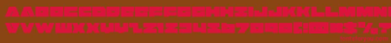 badaxecond Font – Red Fonts on Brown Background