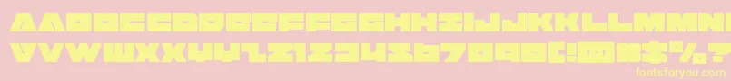 badaxecond Font – Yellow Fonts on Pink Background
