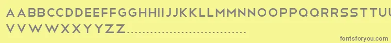 Telegrafico Font – Gray Fonts on Yellow Background
