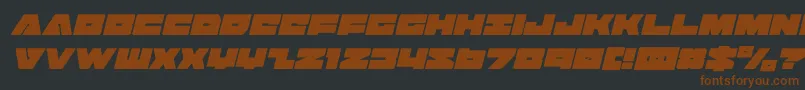 badaxecondital Font – Brown Fonts on Black Background