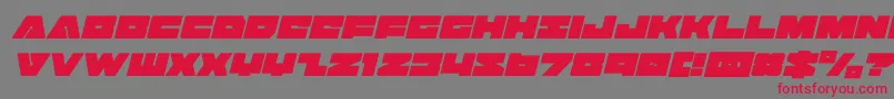 badaxecondital Font – Red Fonts on Gray Background