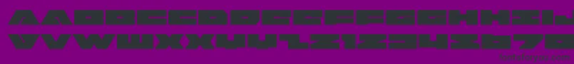 badaxeexpand Font – Black Fonts on Purple Background