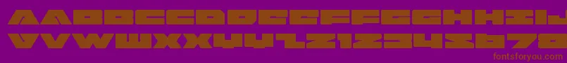 badaxeexpand Font – Brown Fonts on Purple Background