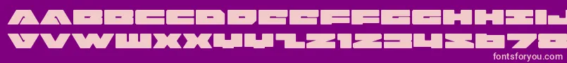 badaxeexpand Font – Pink Fonts on Purple Background