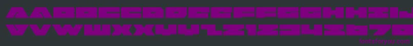 badaxeexpand Font – Purple Fonts on Black Background