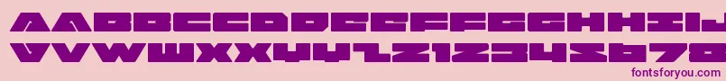 badaxeexpand Font – Purple Fonts on Pink Background
