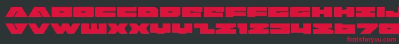 badaxeexpand Font – Red Fonts on Black Background