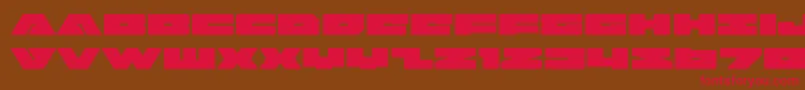 badaxeexpand Font – Red Fonts on Brown Background