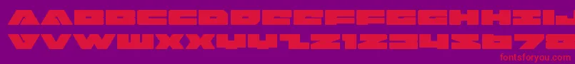 badaxeexpand Font – Red Fonts on Purple Background