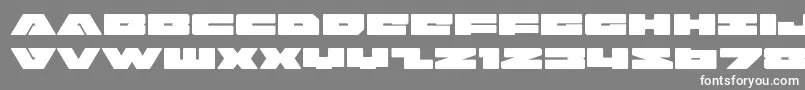 badaxeexpand Font – White Fonts on Gray Background