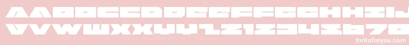 badaxeexpand Font – White Fonts on Pink Background