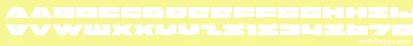 badaxeexpand Font – White Fonts on Yellow Background