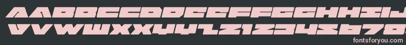 badaxeexpandital Font – Pink Fonts on Black Background