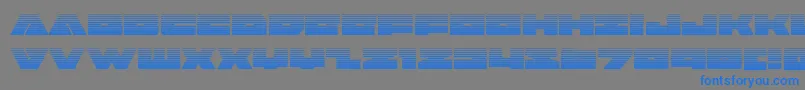 badaxegrad Font – Blue Fonts on Gray Background