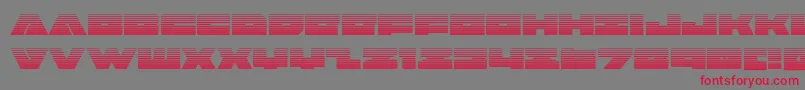 badaxegrad Font – Red Fonts on Gray Background