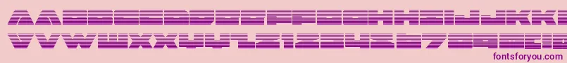 badaxegrad Font – Purple Fonts on Pink Background