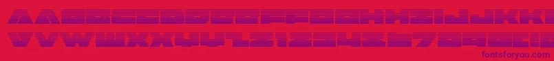 badaxegrad Font – Purple Fonts on Red Background