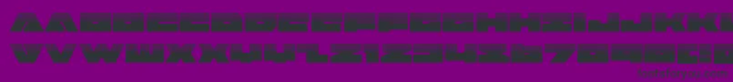 badaxehalf Font – Black Fonts on Purple Background